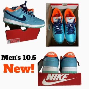 Nike Blue and Orange Sneakers - Men's 10.5